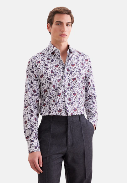 Regular Chemise d'affaires Imprimé in Rouge |  Seidensticker Onlineshop