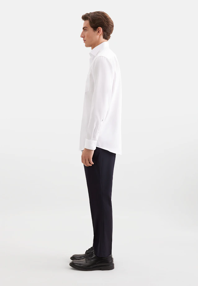 Regular Business shirt Uni in Weiß |  Seidensticker Onlineshop