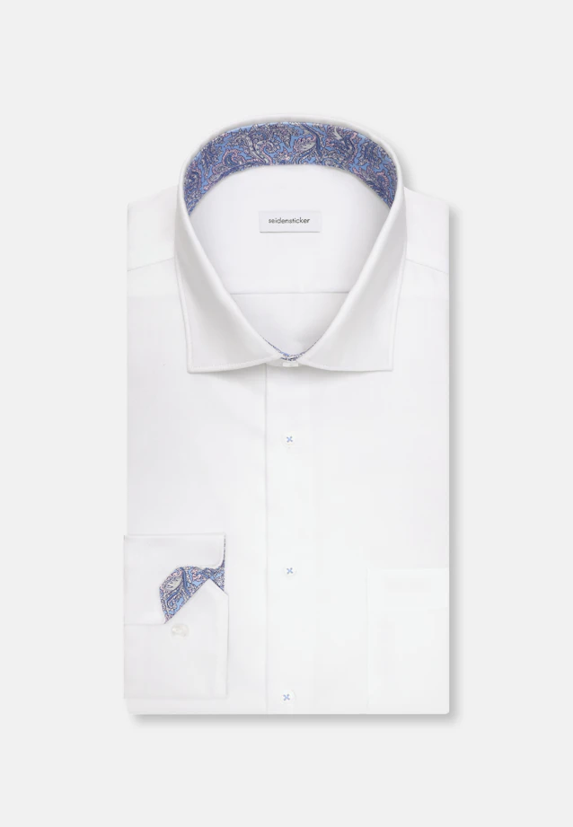 Regular Business shirt Uni in Weiß |  Seidensticker Onlineshop