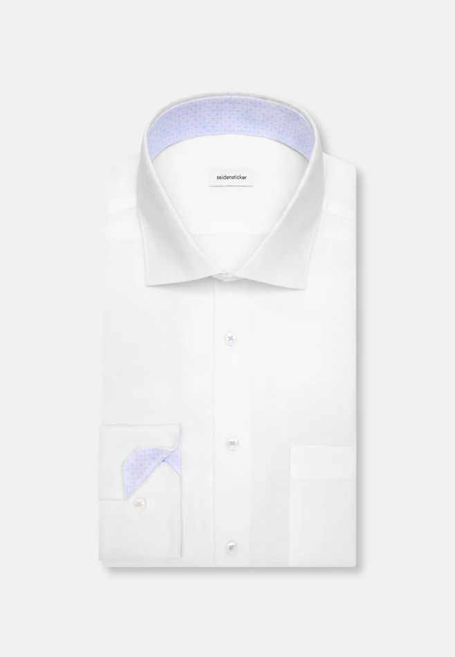 Regular Business shirt Structure in Weiß | Seidensticker online shop