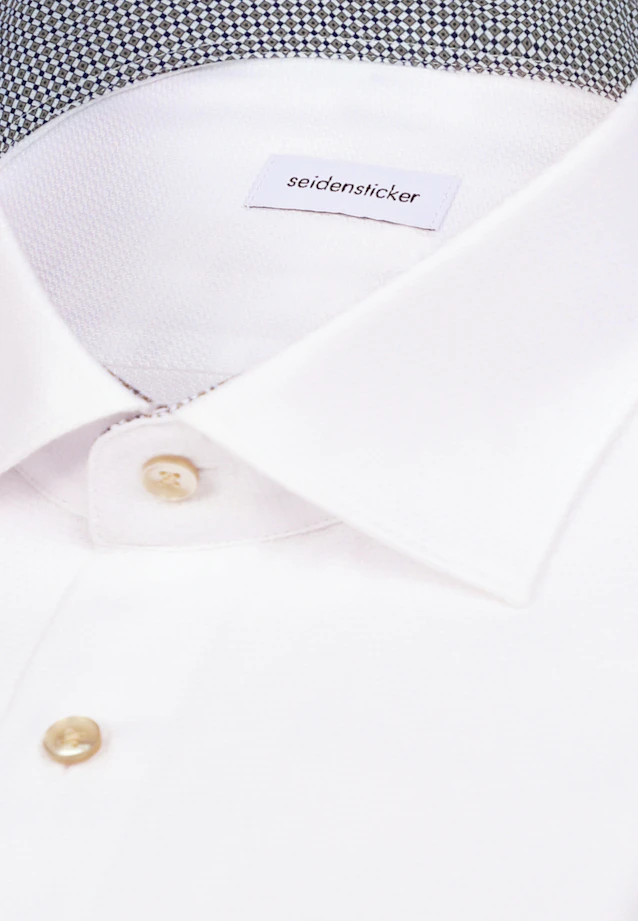 Regular Business shirt Structure in Weiß |  Seidensticker Onlineshop
