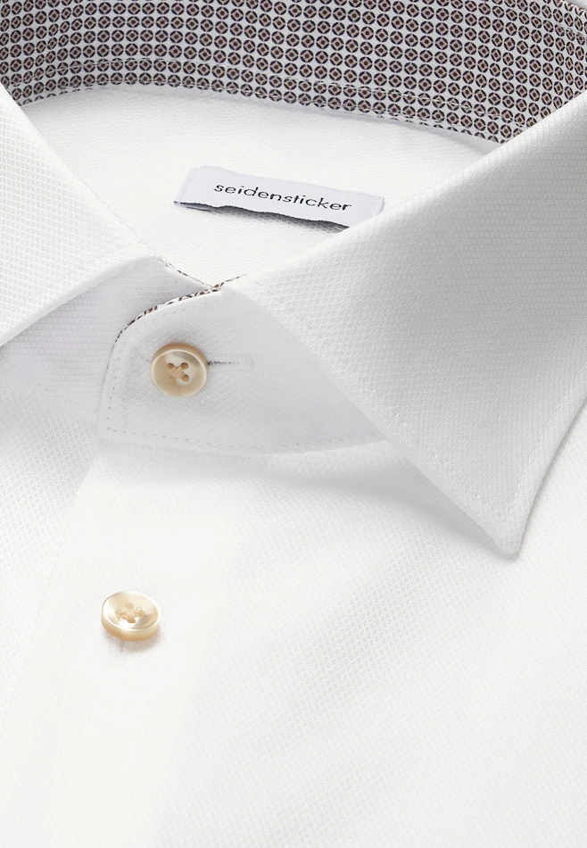 Regular Business shirt Structure in Weiß | Seidensticker online shop