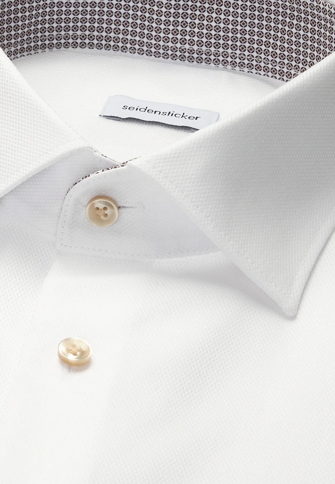 Regular Business shirt Structure in Weiß | Seidensticker online shop