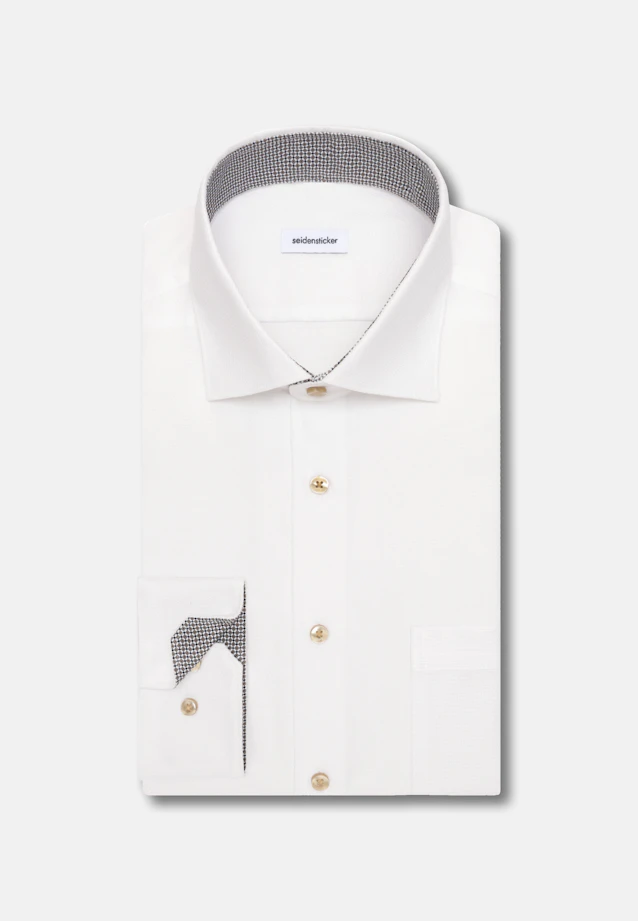 Regular Business shirt Structure in Weiß |  Seidensticker Onlineshop