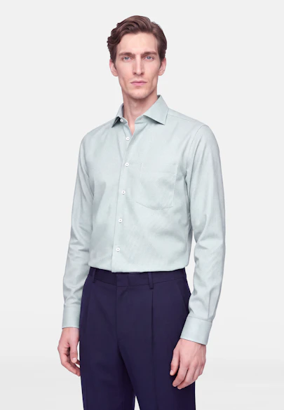 Regular Chemise d'affaires Structure in Vert |  Seidensticker Onlineshop