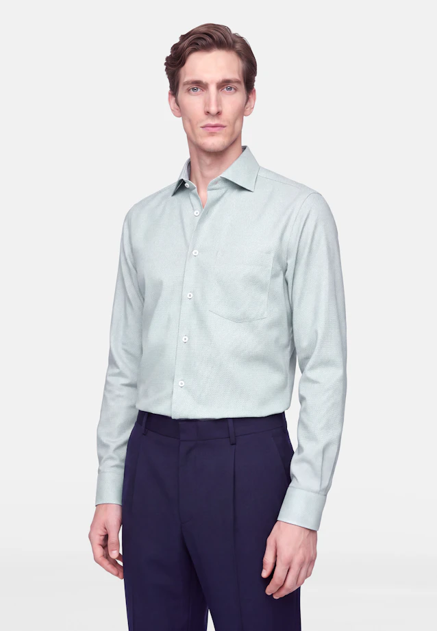 Regular Chemise d'affaires Structure in Vert |  Seidensticker Onlineshop
