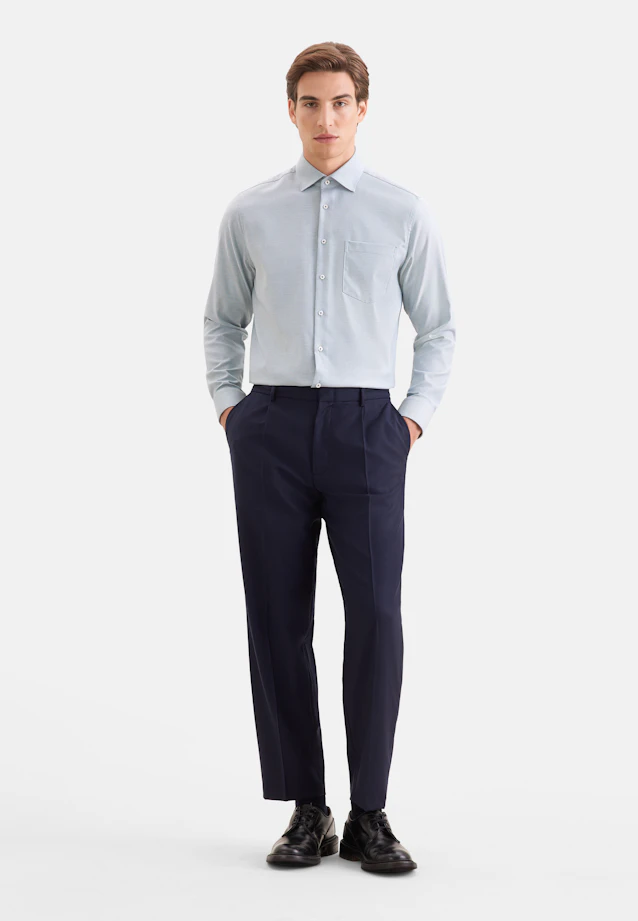 Regular Business shirt Structure in Grün |  Seidensticker Onlineshop