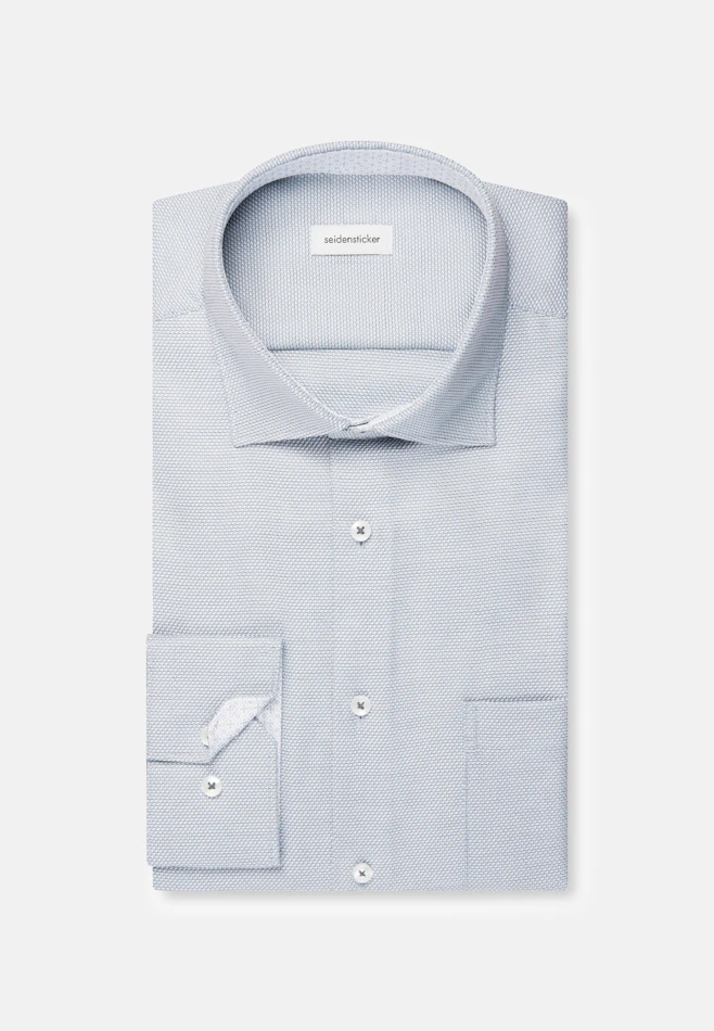 Regular Business shirt Structure in Grün | Seidensticker online shop