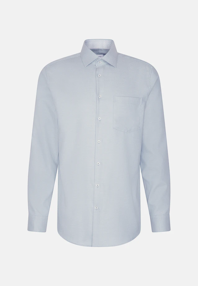 Regular Business shirt Structure in Grün |  Seidensticker Onlineshop