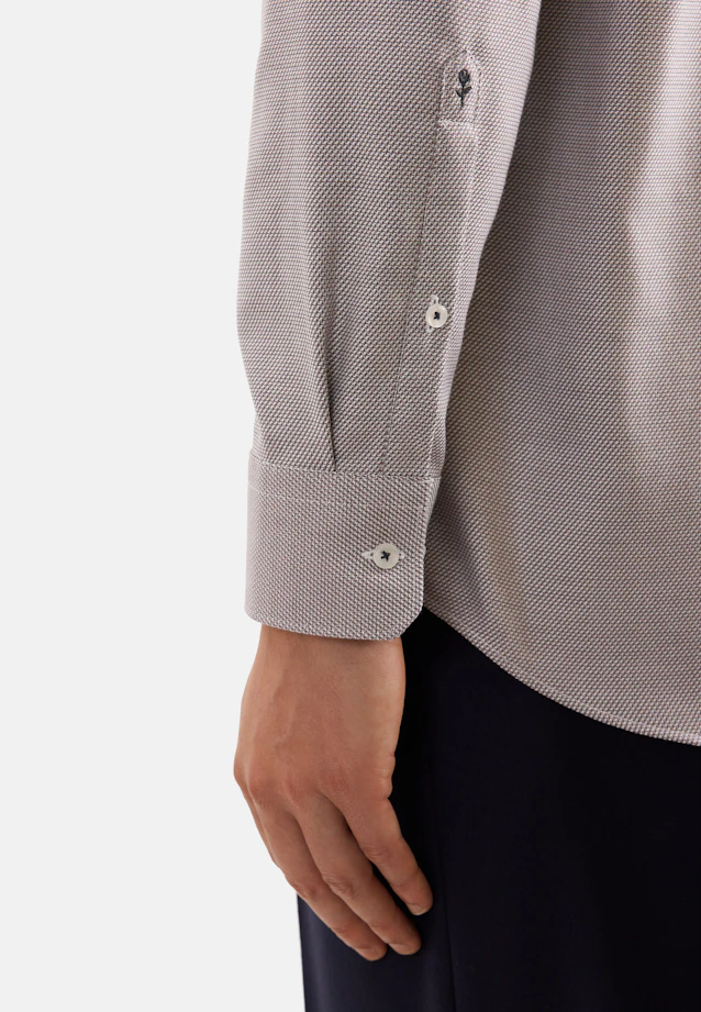 Regular Chemise d'affaires Structure in Marron |  Seidensticker Onlineshop