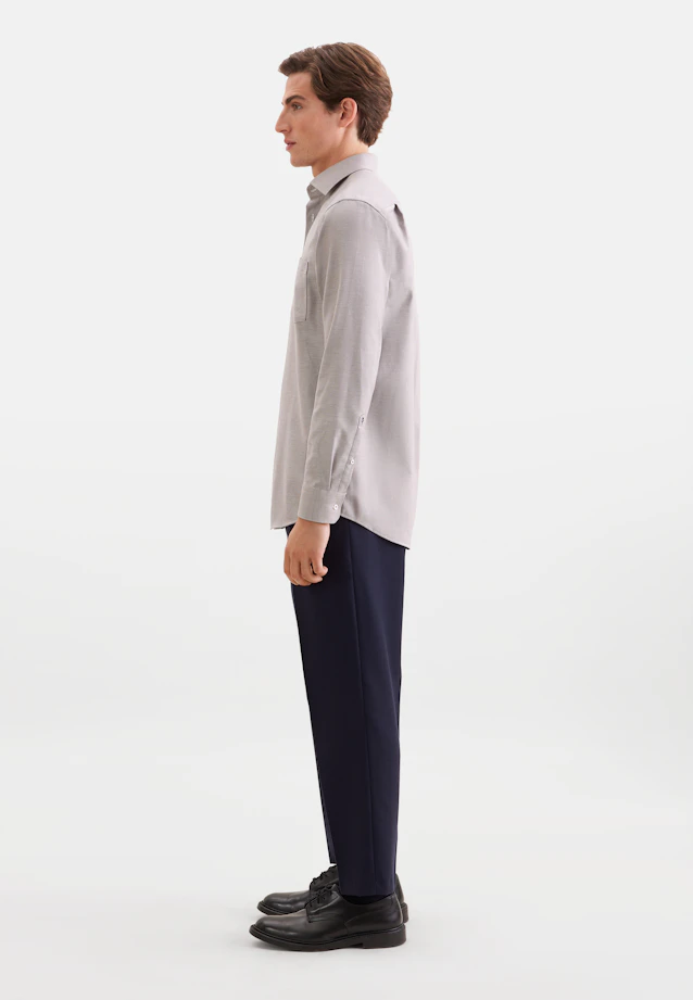 Regular Business shirt Structure in Braun |  Seidensticker Onlineshop