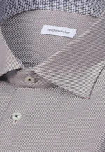 Regular Chemise d'affaires Structure in Marron |  Seidensticker Onlineshop