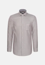 Regular Chemise d'affaires Structure in Marron |  Seidensticker Onlineshop