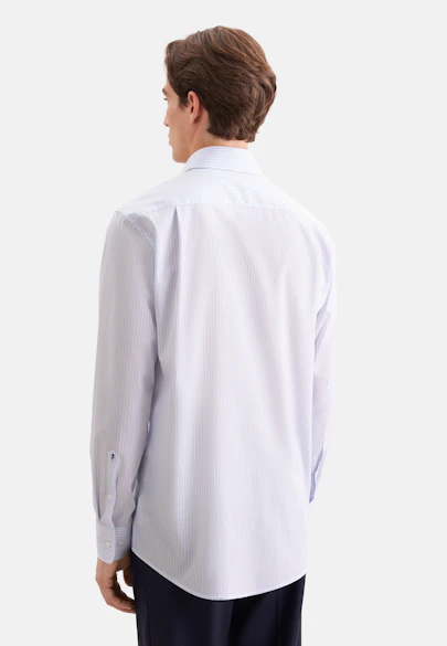 Regular Business Hemd Gestreift in Hellblau |  Seidensticker Onlineshop