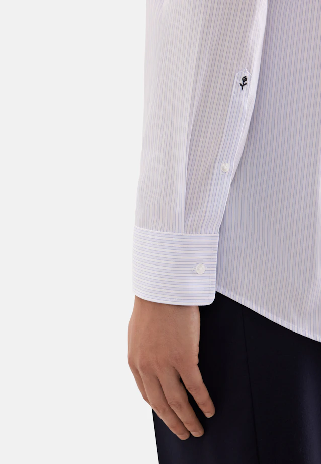 Regular Business Hemd Gestreift in Hellblau |  Seidensticker Onlineshop