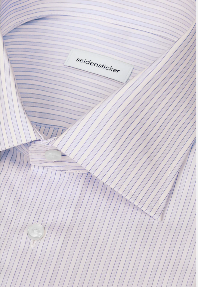 Regular Business shirt Stripes in Hellblau | Seidensticker online shop