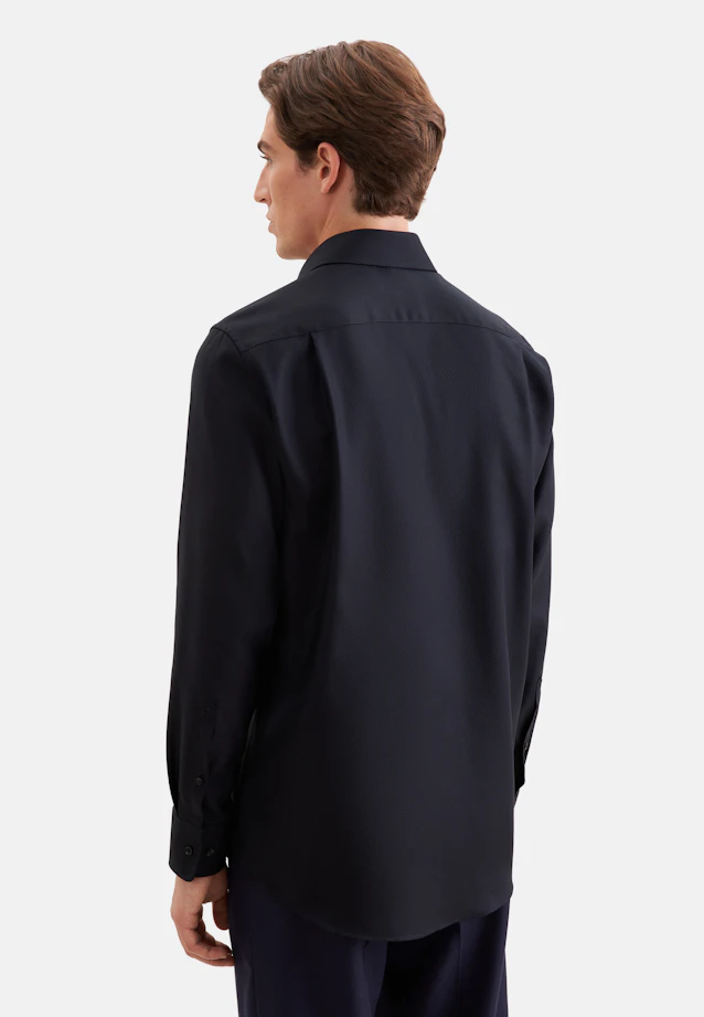 Regular Business Hemd Uni in Schwarz |  Seidensticker Onlineshop
