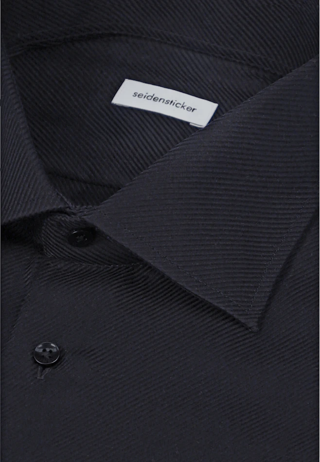Regular Chemise d'affaires Uni dans Noir | Boutique en ligne Seidensticker