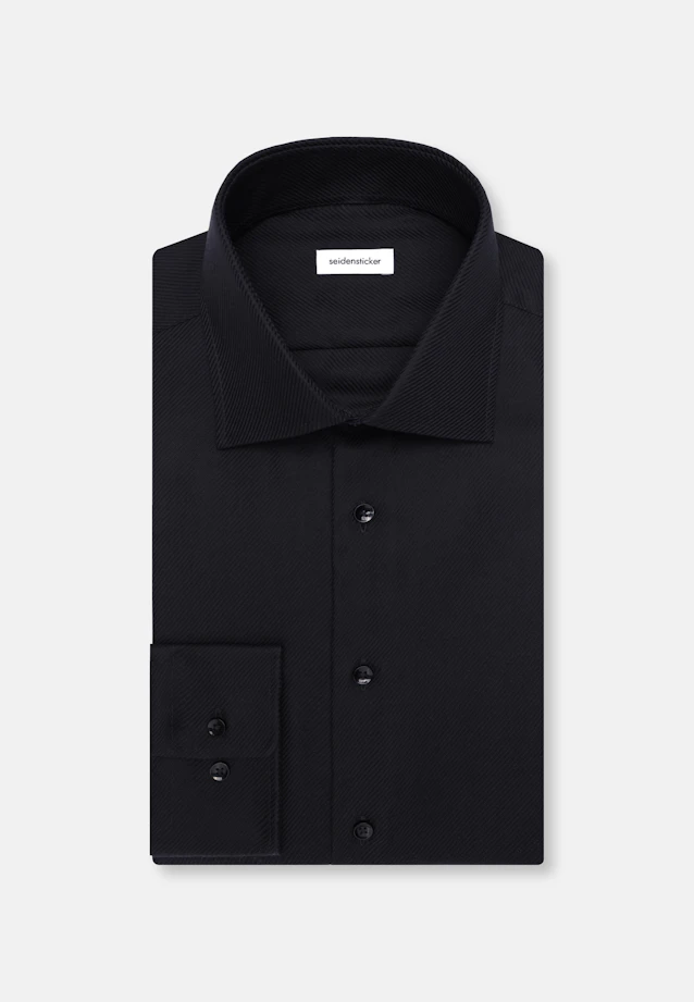 Regular Business Hemd Uni in Schwarz |  Seidensticker Onlineshop