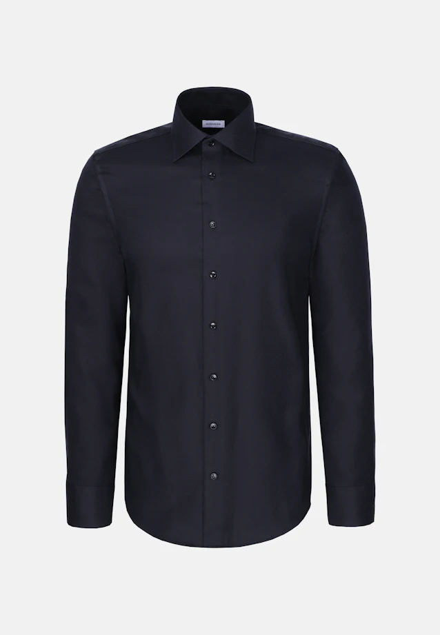 Regular Business Hemd Uni in Schwarz |  Seidensticker Onlineshop
