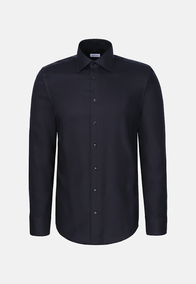 Regular Business Hemd Uni in Schwarz |  Seidensticker Onlineshop