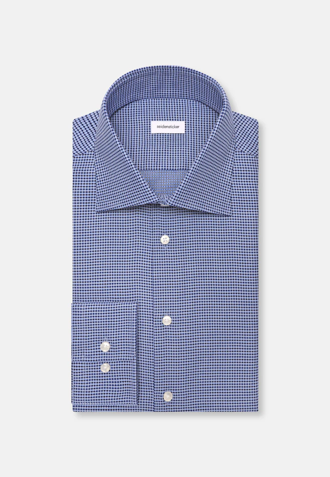Regular Business shirt Structure in Mittelblau | Seidensticker online shop