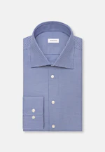 Regular Business shirt Structure in Mittelblau |  Seidensticker Onlineshop
