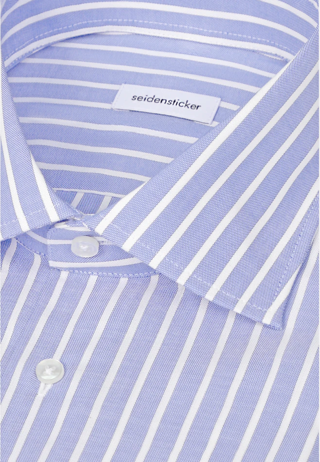 Regular Chemise d'affaires Rayures dans Bleu Moyen | Boutique en ligne Seidensticker