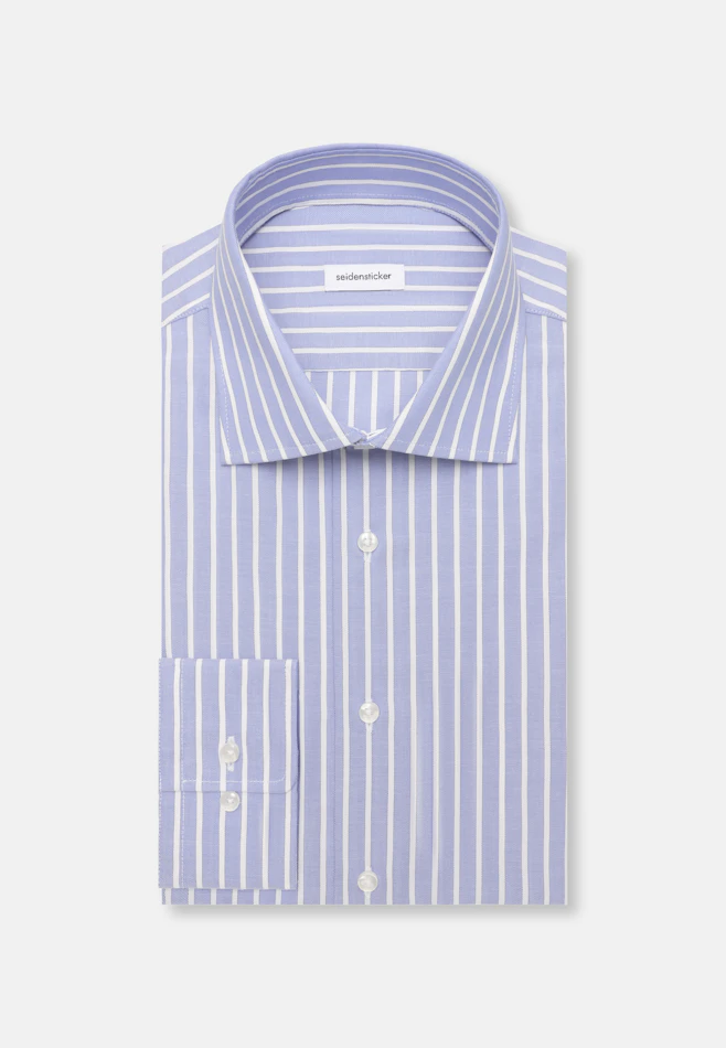 Regular Chemise d'affaires Rayures dans Bleu Moyen | Boutique en ligne Seidensticker