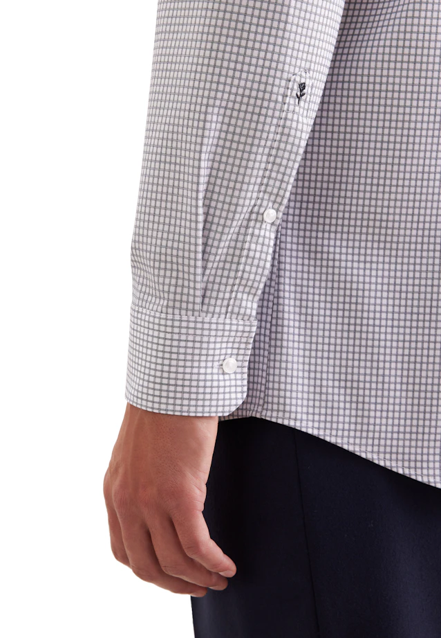 Regular Chemise d'affaires carreaux in Bleu Foncé |  Seidensticker Onlineshop