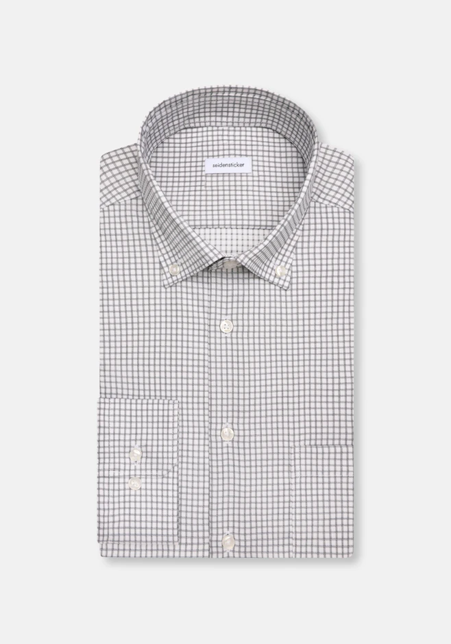 Regular Business shirt Check in Grün | Seidensticker online shop