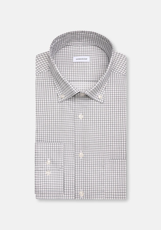 Regular Chemise d'affaires carreaux dans Vert | Boutique en ligne Seidensticker