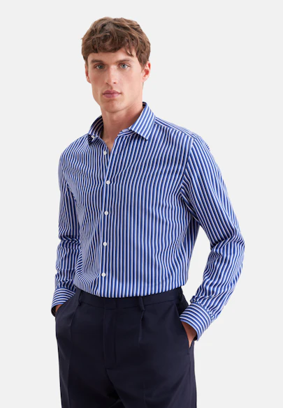 Slim Chemise d'affaires Rayures in Bleu Foncé |  Seidensticker Onlineshop