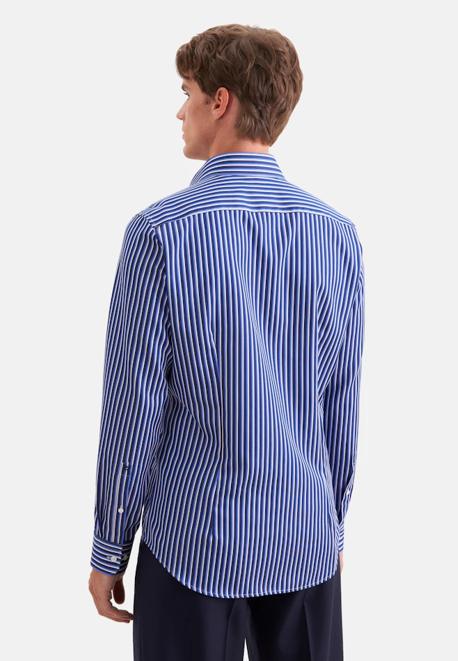 Slim Business Hemd Gestreift in Dunkelblau | Seidensticker Onlineshop