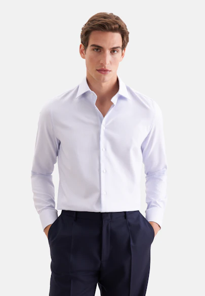 X-Slim Chemise d'affaires Structure in Bleu Moyen |  Seidensticker Onlineshop