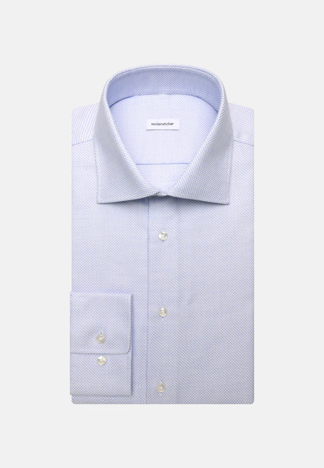 X-Slim Business shirt Structure in Mittelblau | Seidensticker online shop