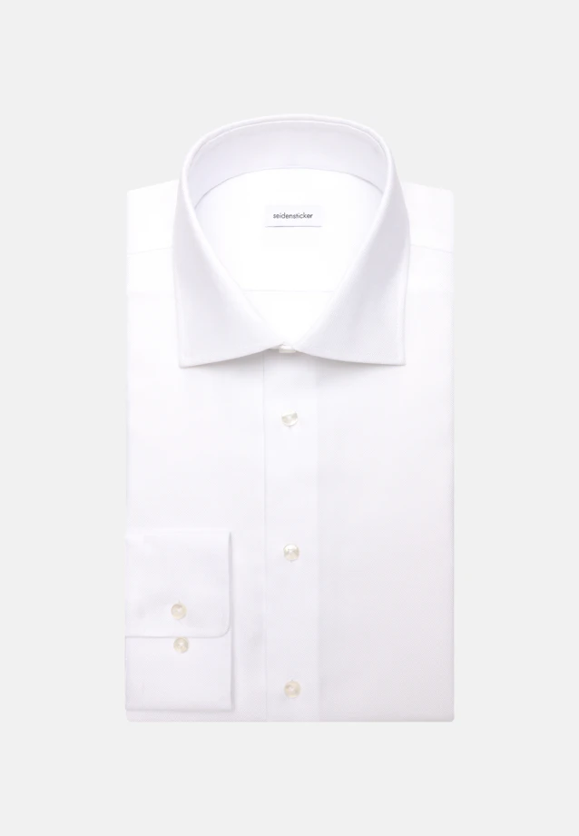 Shaped Business shirt Structure in Weiß |  Seidensticker Onlineshop