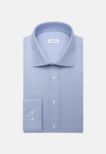 Slim Business shirt Structure in Mittelblau |  Seidensticker Onlineshop