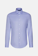 Slim Business shirt Structure in Mittelblau |  Seidensticker Onlineshop