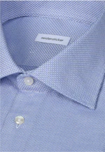 X-Slim Business shirt Structure in Mittelblau |  Seidensticker Onlineshop