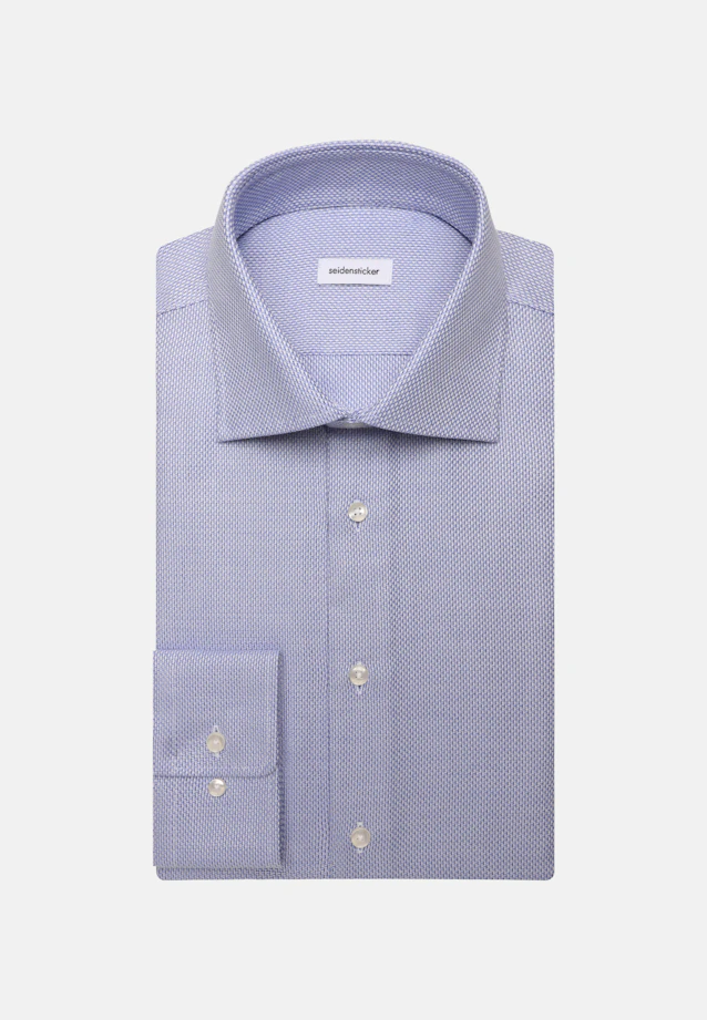 X-Slim Business shirt Structure in Mittelblau |  Seidensticker Onlineshop