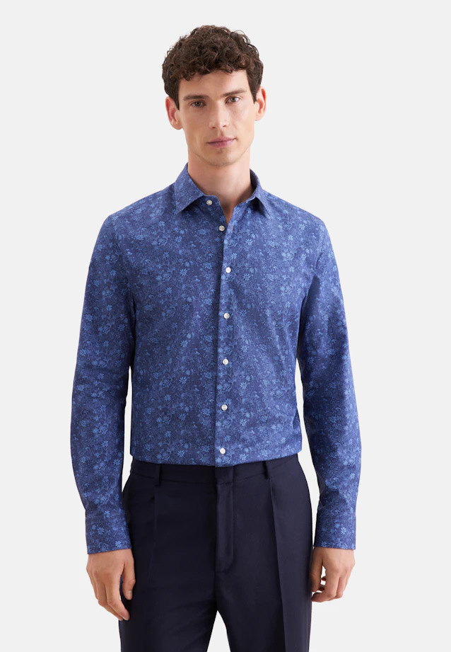 Shaped Chemise d'affaires Imprimé in Bleu Foncé |  Seidensticker Onlineshop