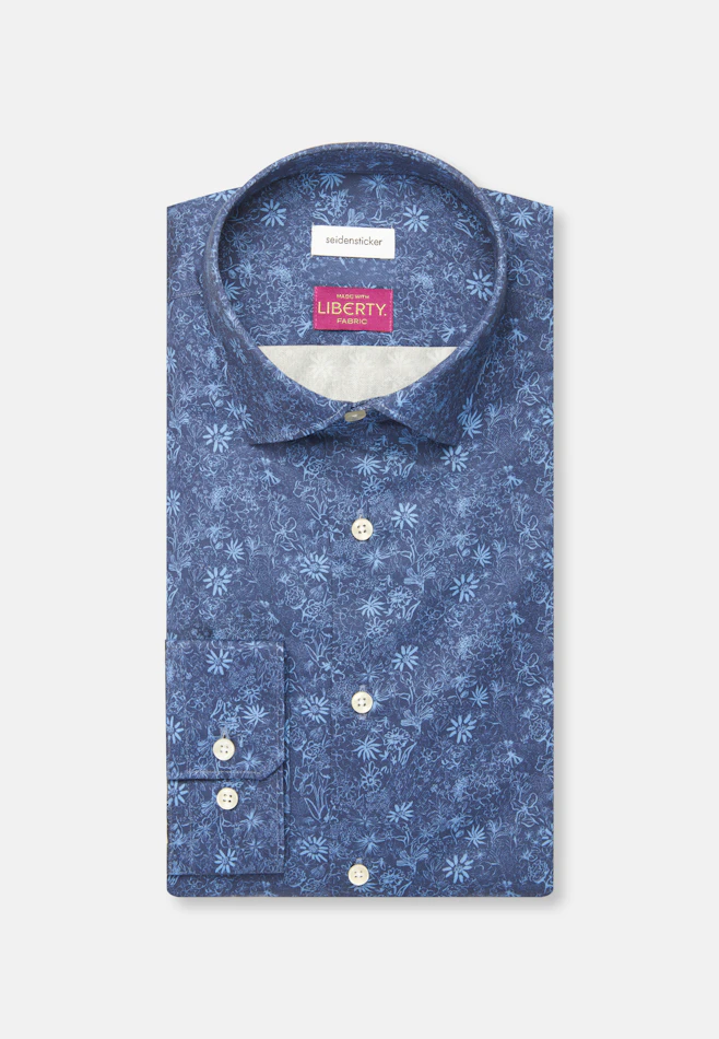 Shaped Chemise d'affaires Imprimé dans Bleu Foncé | Boutique en ligne Seidensticker