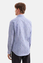 Shaped Business Hemd Druck in Mittelblau |  Seidensticker Onlineshop
