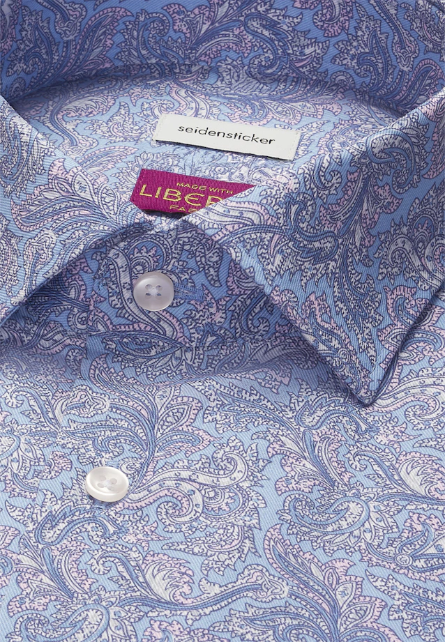 Regular Chemise d'affaires Imprimé in Bleu Moyen |  Seidensticker Onlineshop