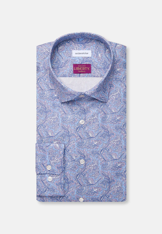 Regular Chemise d'affaires Imprimé in Bleu Moyen |  Seidensticker Onlineshop