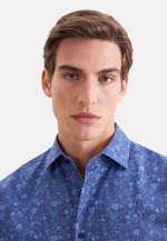 Regular Business shirt Print in Dunkelblau |  Seidensticker Onlineshop