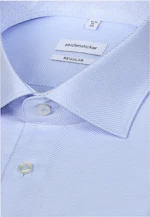 Comfort Chemise d'affaires Structure in Bleu Clair |  Seidensticker Onlineshop