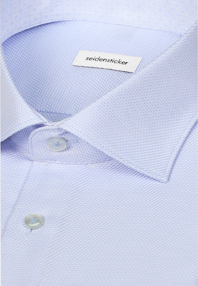 Comfort Business shirt Structure in Hellblau | Seidensticker online shop