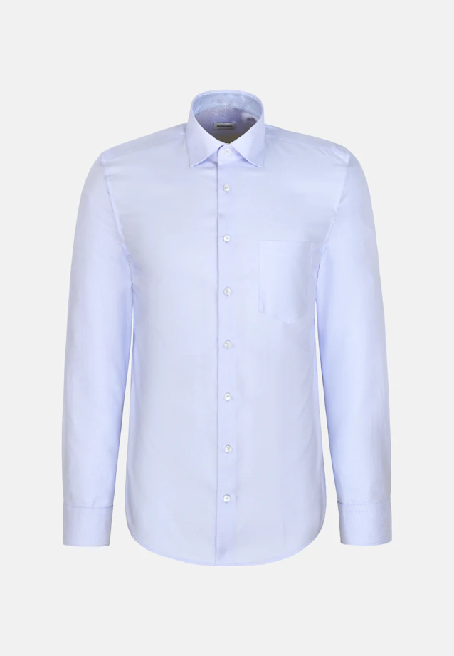 Comfort Business Hemd Struktur in Hellblau |  Seidensticker Onlineshop
